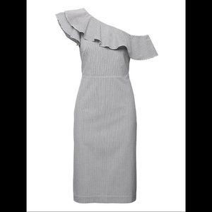 Banana Republic One Shoulder Midi Dress